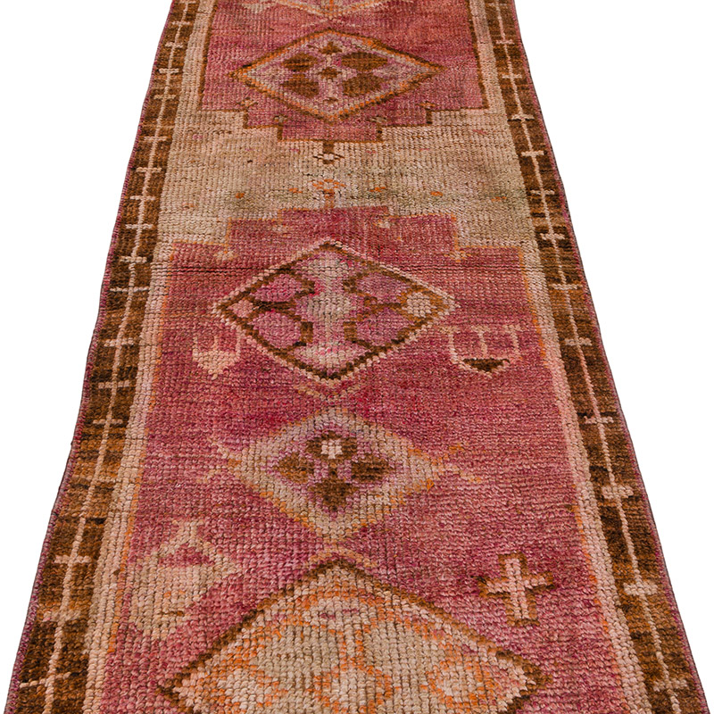 Alfombra Vintage de pasillo - 82 cm x 418 cm - K0085171