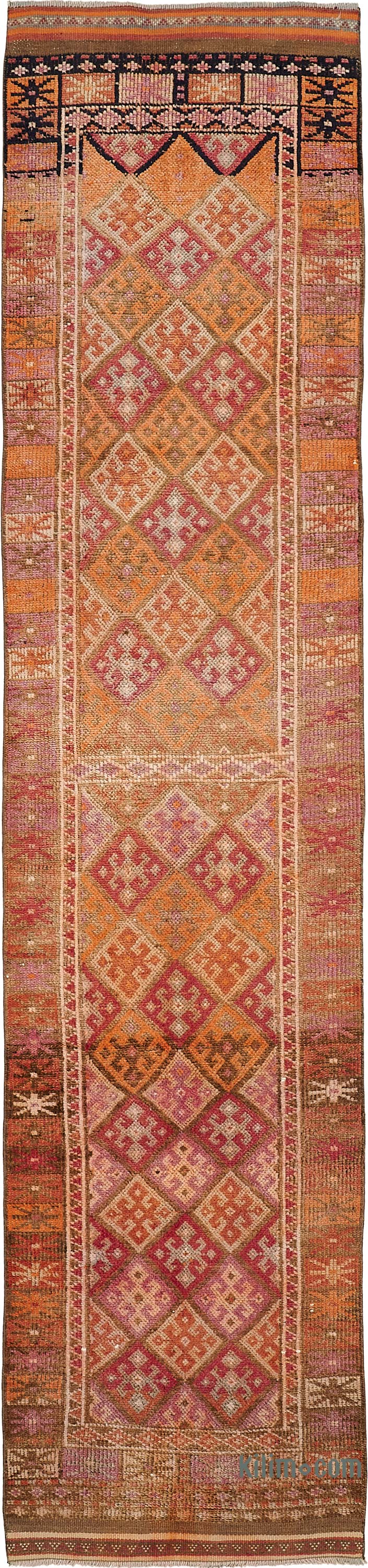 Vintage Tribal Runner Rug - 2' 10" x 12' 10" (34" x 154") - K0085173
