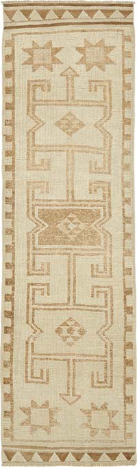 Vintage Tribal Runner Rug - 3' 2" x 10' 10" (38" x 130")