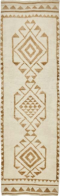 Vintage Tribal Runner Rug - 3' 2" x 10' 9" (38" x 129")