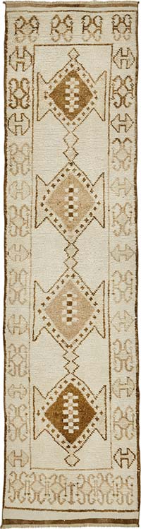 Vintage Tribal Runner Rug - 2' 9" x 11' 7" (33" x 139")