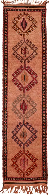 Vintage Anadolu Yolluk - 95 cm x 405 cm