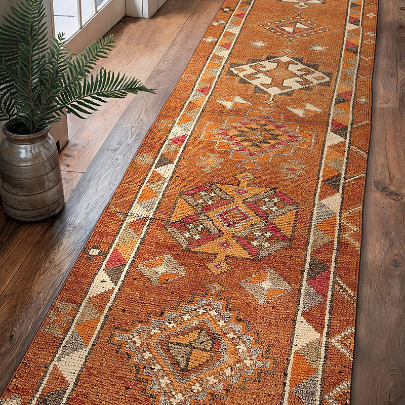 Vintage Anadolu Yolluk - 95 cm x 343 cm - K0085186