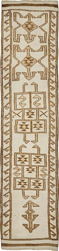 Vintage Tribal Runner Rug - 2' 9" x 12' 4" (33" x 148")