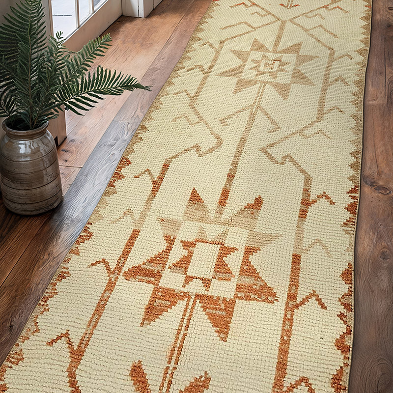 Vintage Tribal Runner Rug - 3'  x 10' 4" (36" x 124") - K0085193