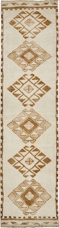 Vintage Tribal Runner Rug - 2' 10" x 11' 7" (34" x 139")