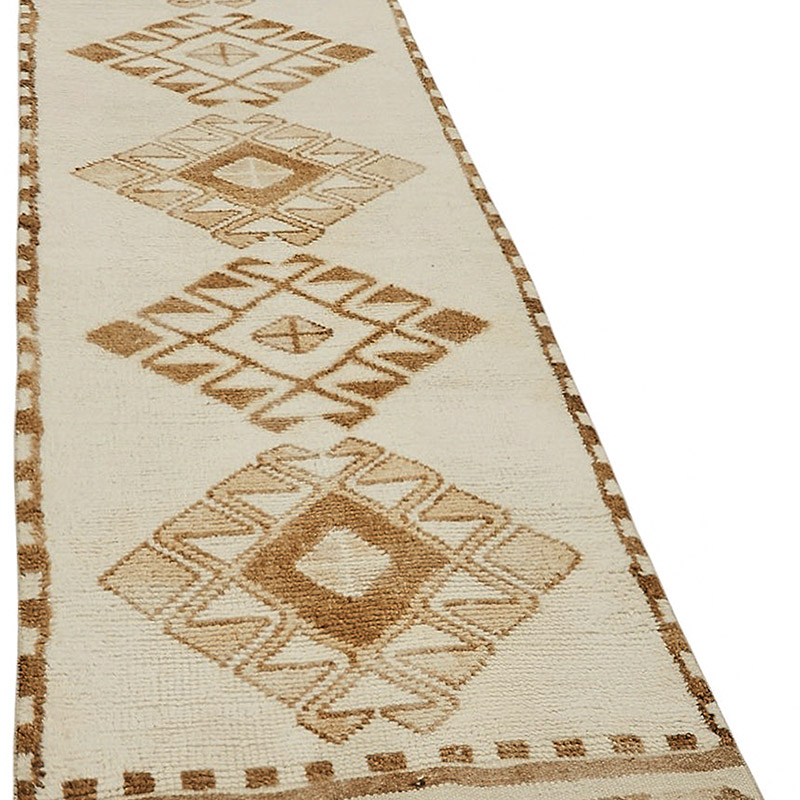 Vintage Tribal Runner Rug - 2' 10" x 11' 7" (34" x 139") - K0085197