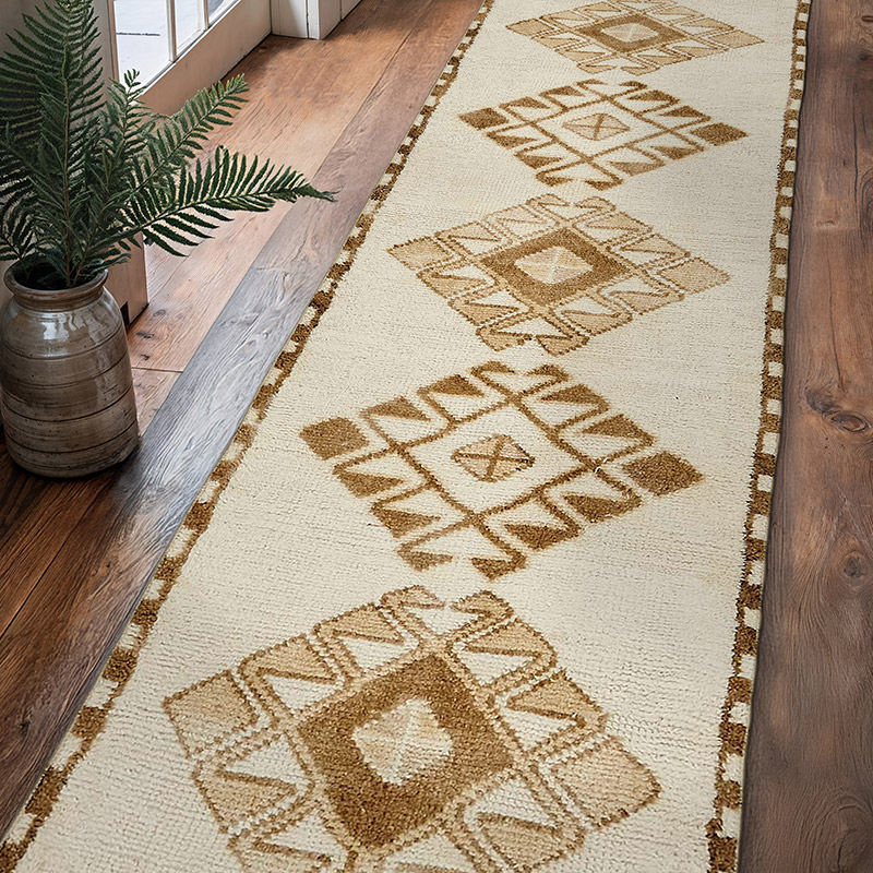 Vintage Tribal Runner Rug - 2' 10" x 11' 7" (34" x 139") - K0085197