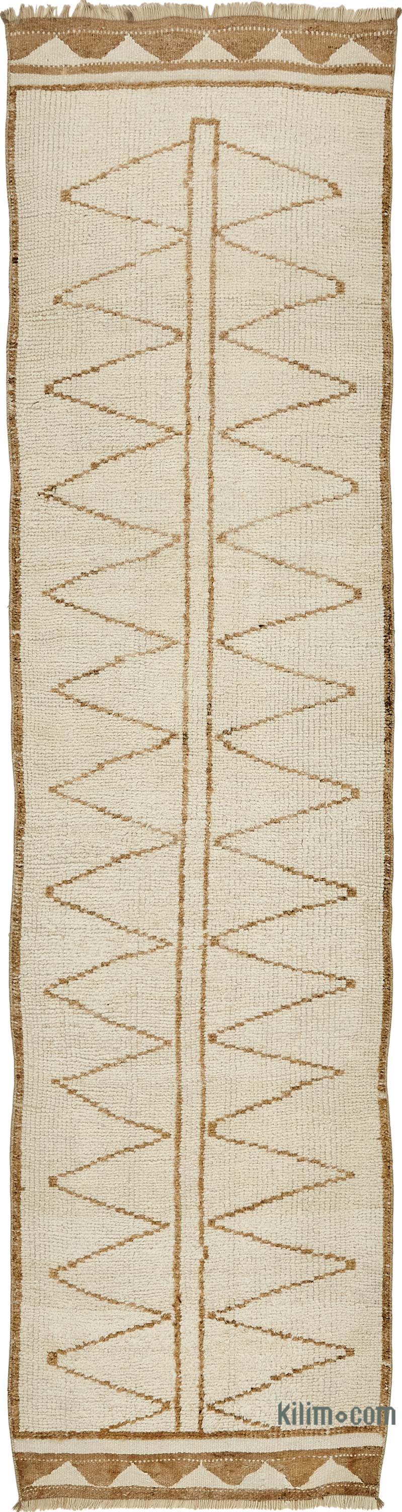 Vintage Tribal Runner Rug - 2' 11" x 11'  (35" x 132") - K0085199