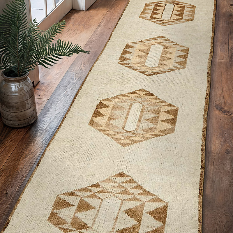 Vintage Tribal Runner Rug - 3' 2" x 12' 4" (38" x 148") - K0085201