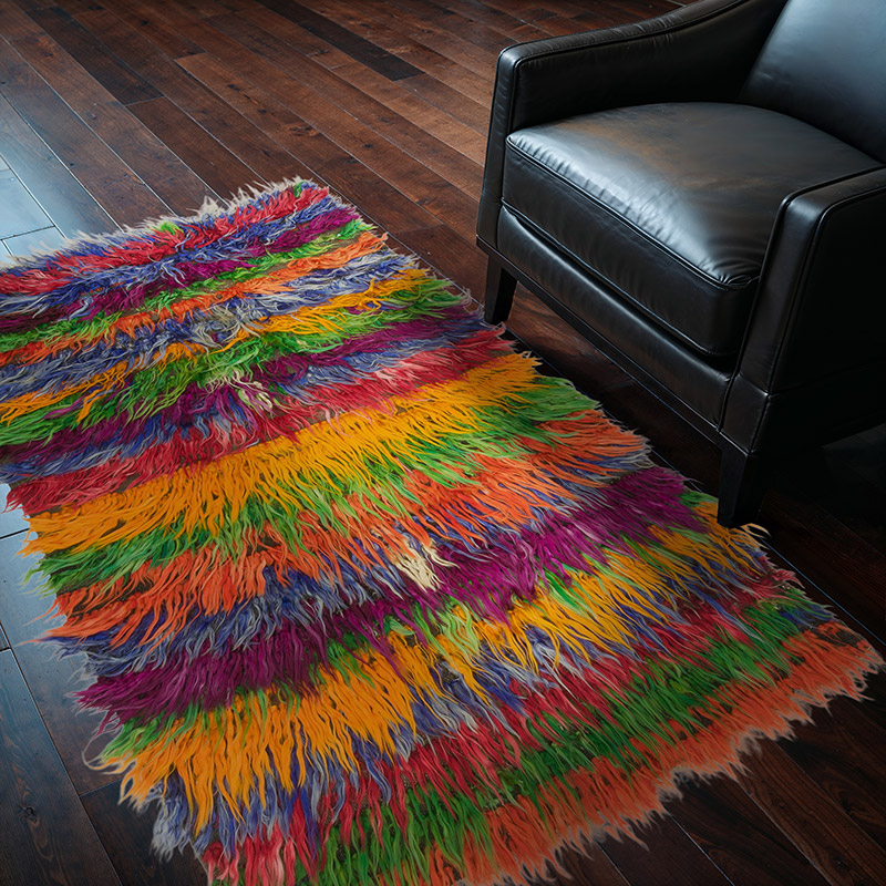 Vintage Anatolian Tulu Rug - 3' 9" x 5' 10" (45" x 70") - K0085206
