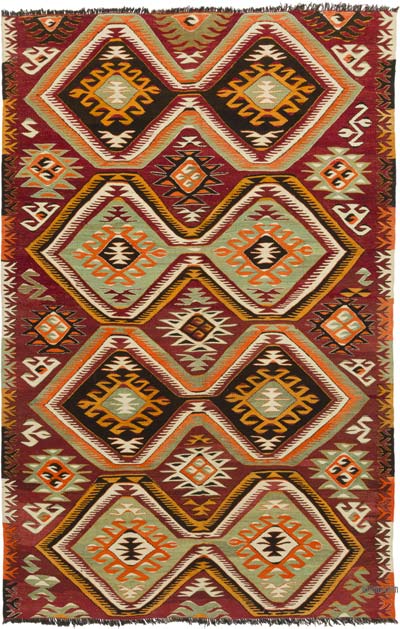 Vintage Mut Kilim Rug - 6'  x 9' 1" (72" x 109")