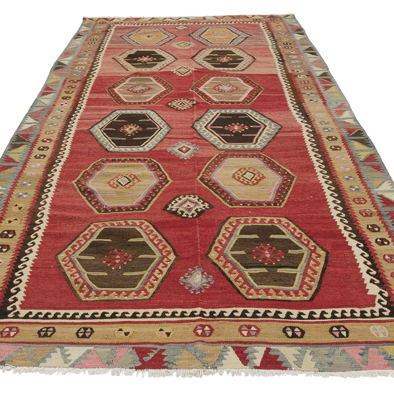 Alfombra Vintage Sarkisla Kilim - 150 cm x 323 cm - K0085210