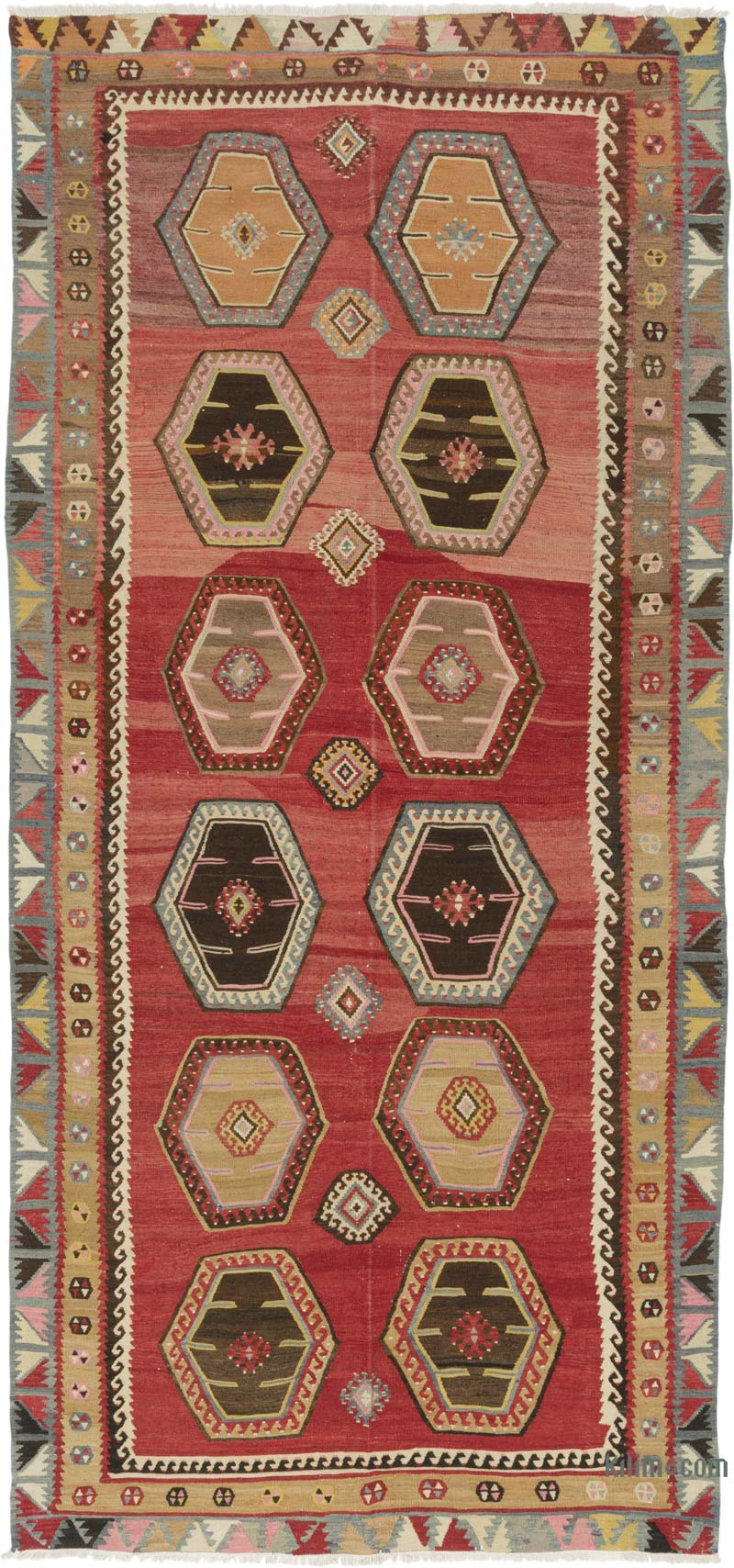 Alfombra Vintage Sarkisla Kilim - 150 cm x 323 cm - K0085210