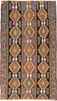Vintage Mut Kilim Rug - 5' 11" x 10' 4" (71" x 124")