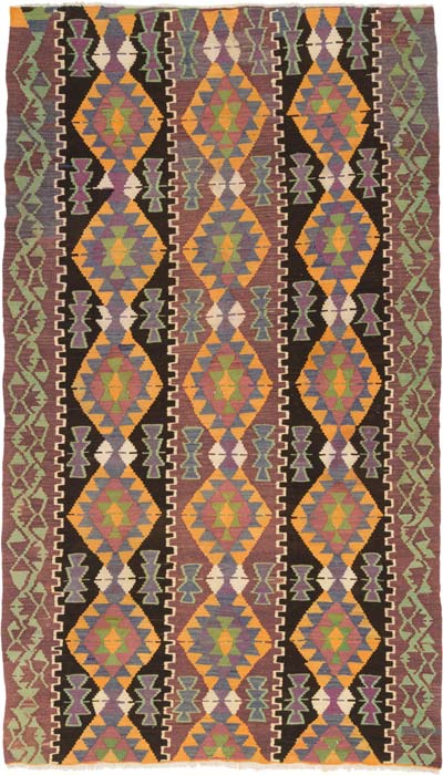 Vintage Mut Kilim Rug - 5' 11" x 10' 4" (71" x 124")