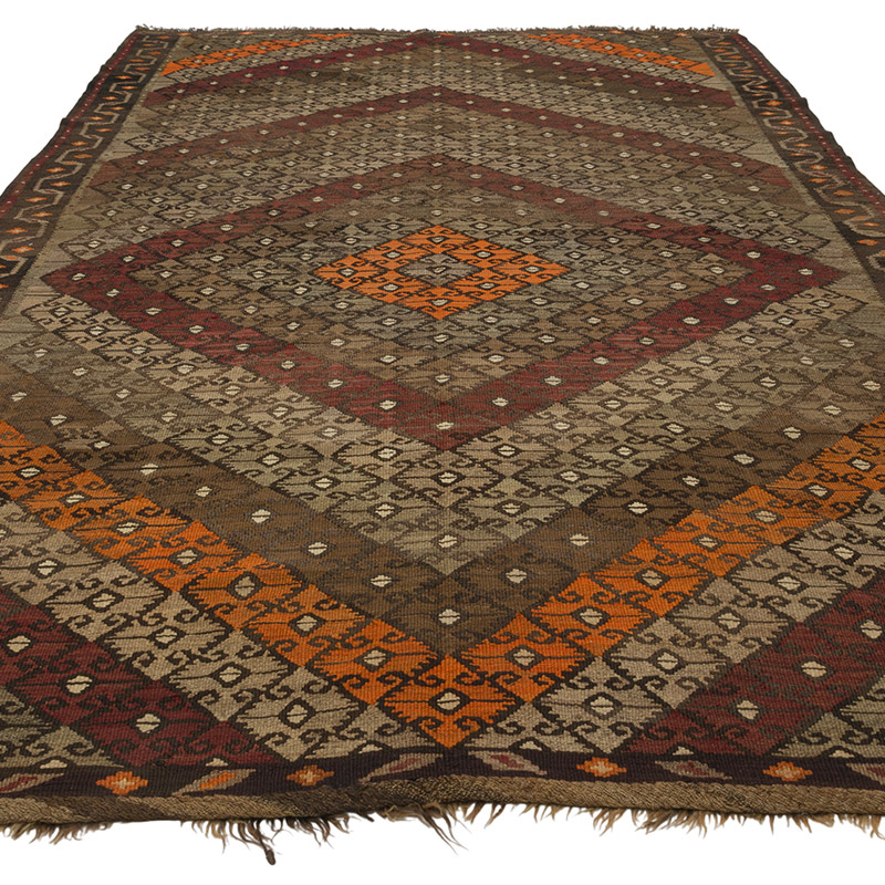 Vintage Bayburt Kilimi - 198 cm x 347 cm - K0085215