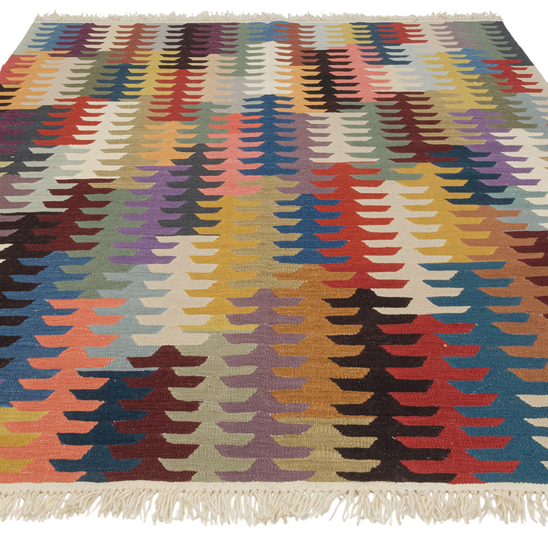 New Handwoven Turkish Kilim Rug - 5' 11" x 7' 10" (71" x 94") - K0085221