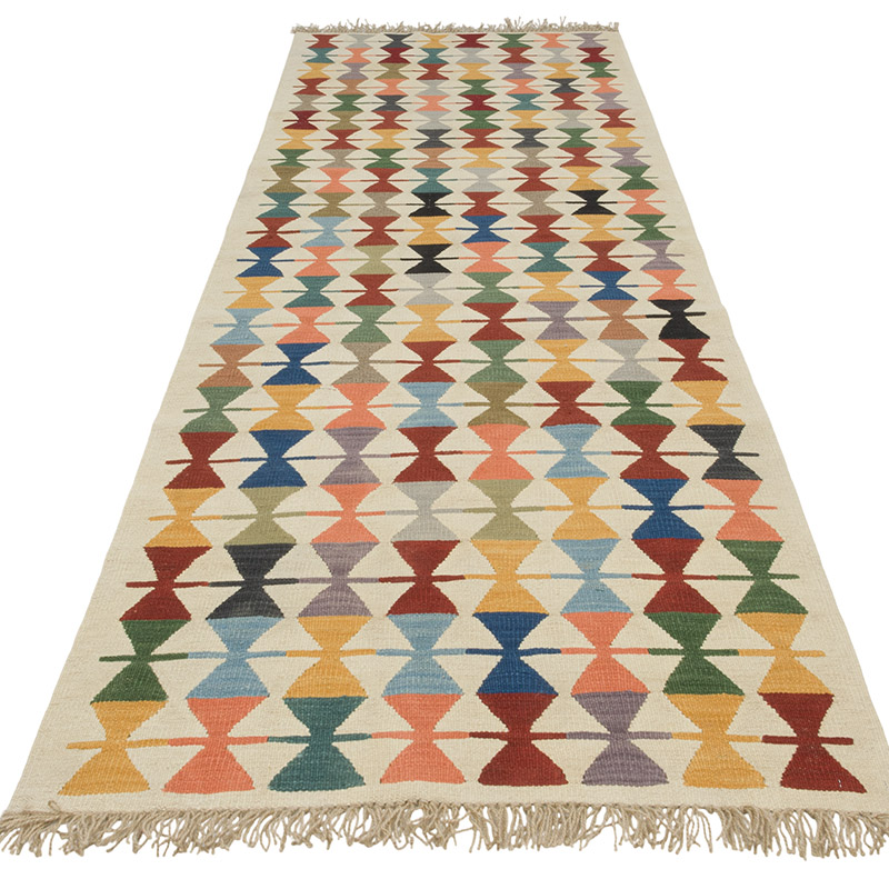 Nueva Alfombra Turca Kilim - 94 cm x 300 cm - K0085222