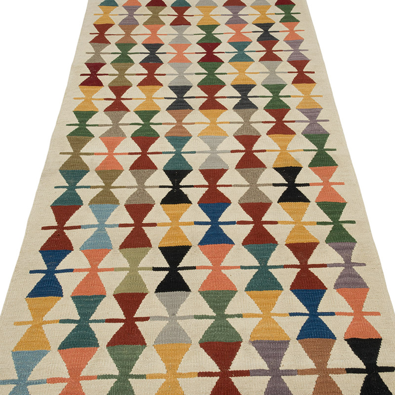 Nueva Alfombra Turca Kilim - 94 cm x 300 cm - K0085222