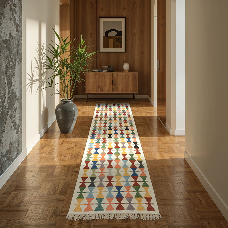 Nueva Alfombra Turca Kilim - 94 cm x 300 cm - K0085222