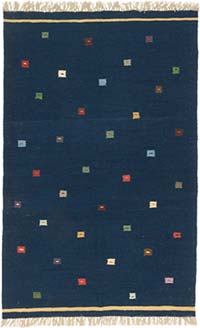 New Handwoven Turkish Kilim Rug - 4'  x 6' 3" (48" x 75")