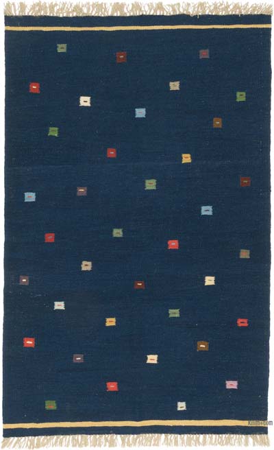 Yeni Kök Boya El Dokuma Kilim - 121 cm x 190 cm