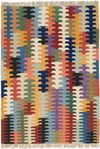 New Handwoven Turkish Kilim Rug - 5' 2" x 7' 3" (62" x 87")