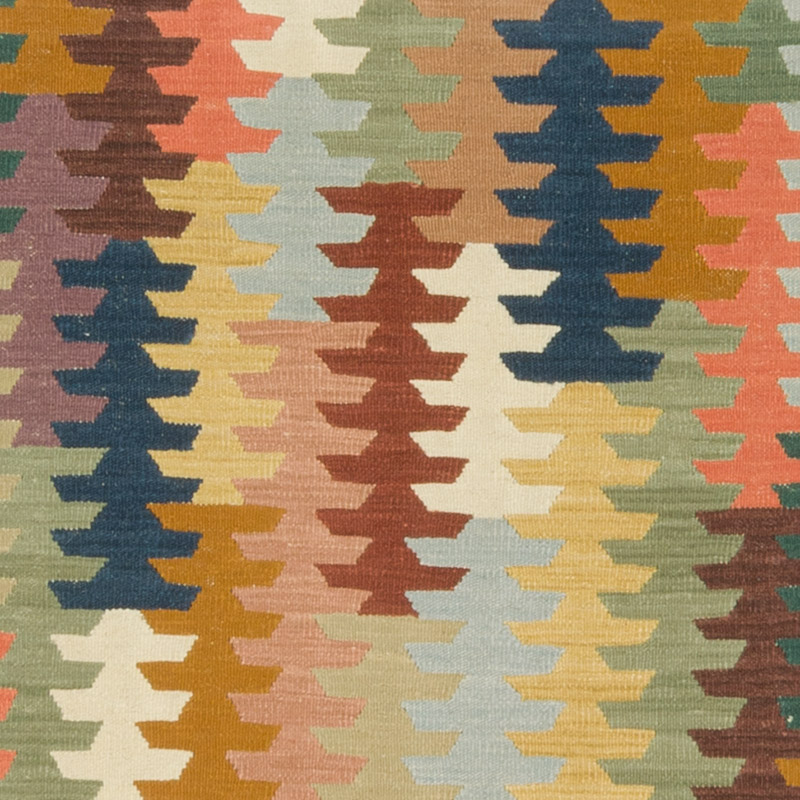 New Handwoven Turkish Kilim Runner - 2' 10" x 13' 5" (34" x 161") - K0085225