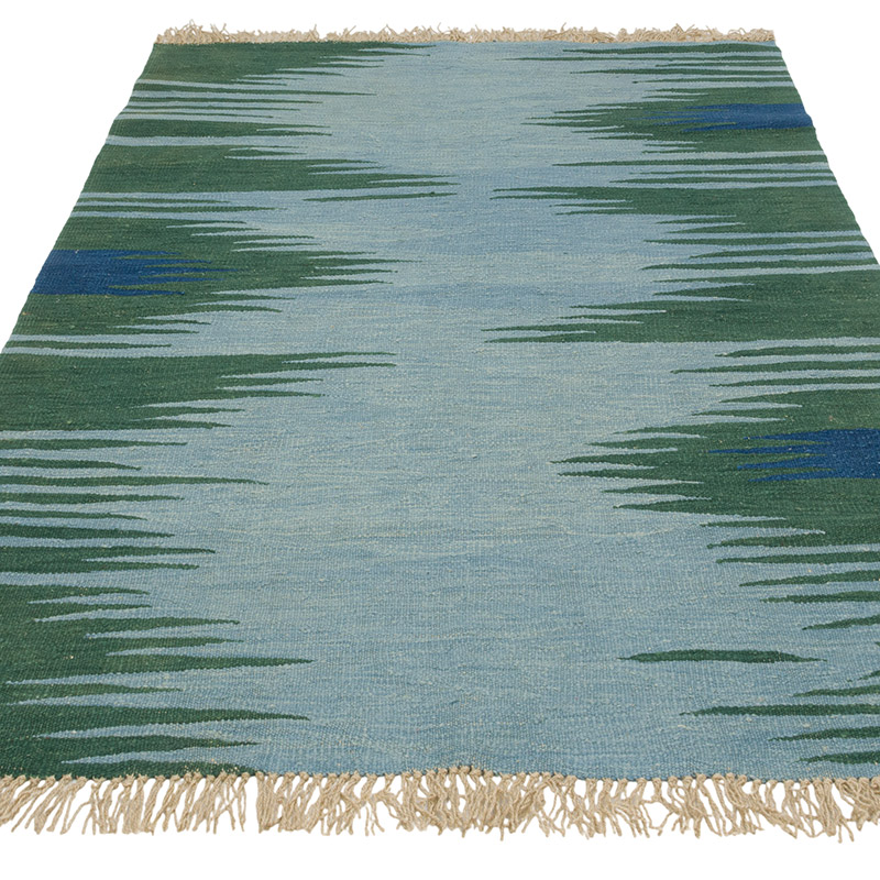 New Handwoven Turkish Kilim Rug - 4' 1" x 6'  (49" x 72") - K0085226