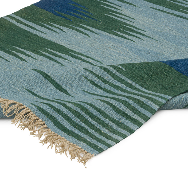 New Handwoven Turkish Kilim Rug - 4' 1" x 6'  (49" x 72") - K0085226