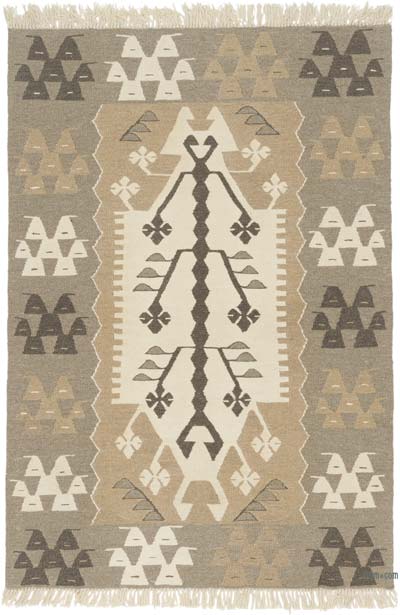 Yeni Kök Boya El Dokuma Kilim - 113 cm x 165 cm