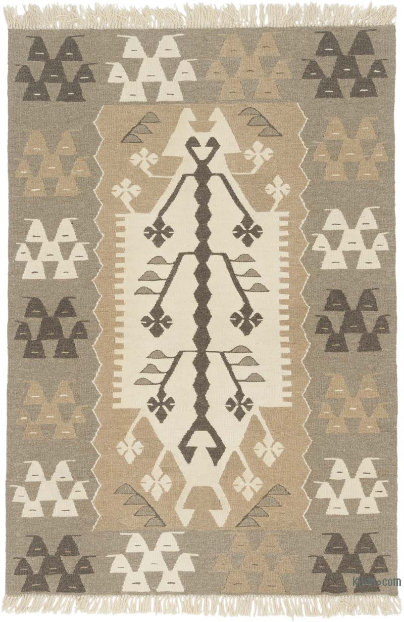 Yeni Kök Boya El Dokuma Kilim - 113 cm x 165 cm - K0085227
