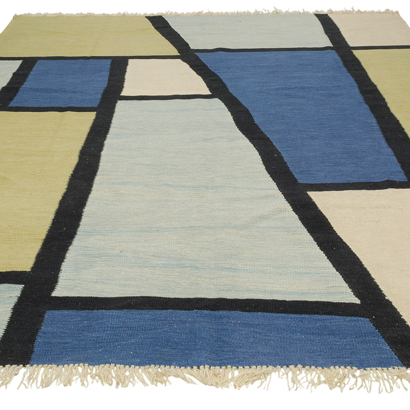 New Handwoven Turkish Kilim Rug - 8'  x 10' 1" (96" x 121") - K0085228