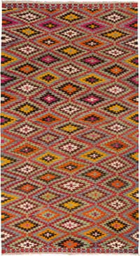 Vintage Denizli Kilim Rug - 5' 11" x 10' 8" (71" x 128")