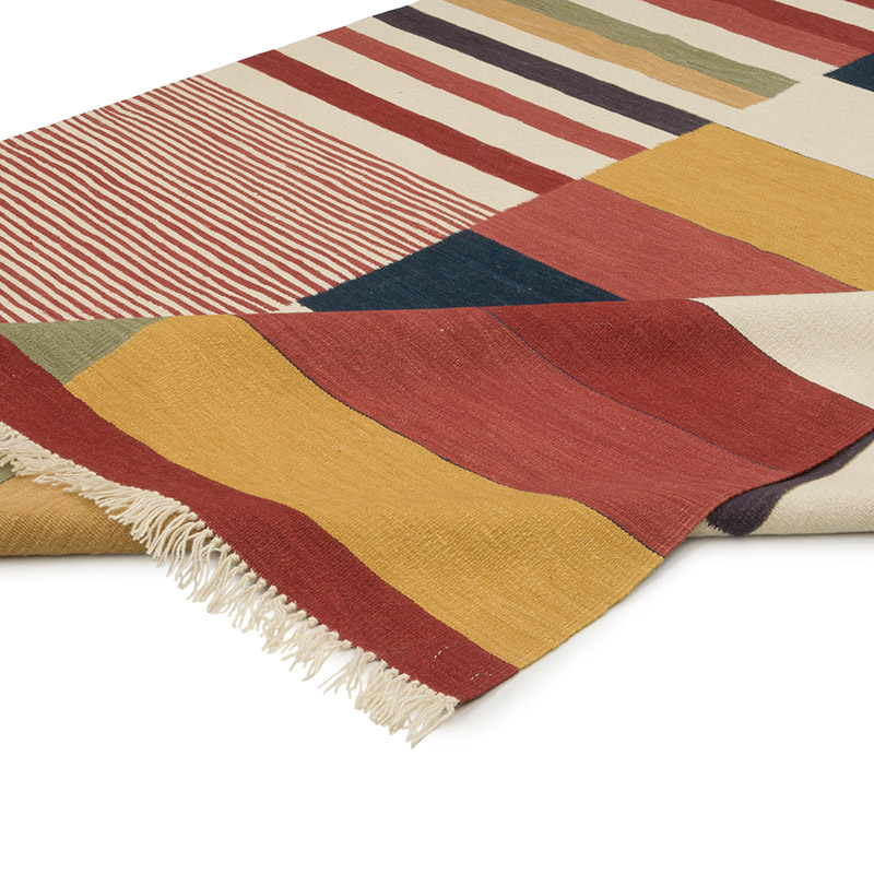 New Handwoven Turkish Kilim Rug - 6' 7" x 10'  (79" x 120") - K0085279