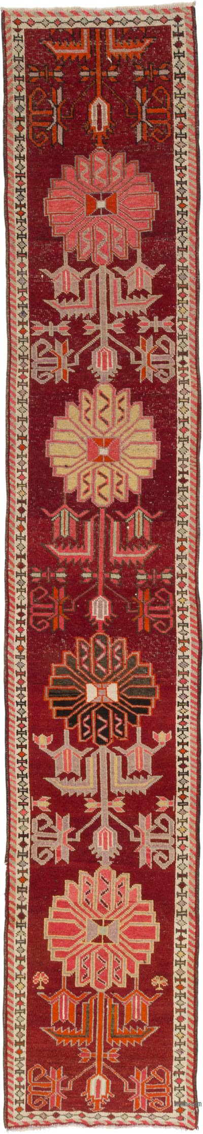 Alfombra Vintage de pasillo - 87 cm x 474 cm