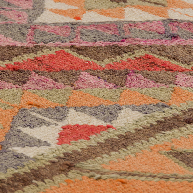 Corredor Vintage Herki Kilim - 105 cm x 314 cm - K0085282