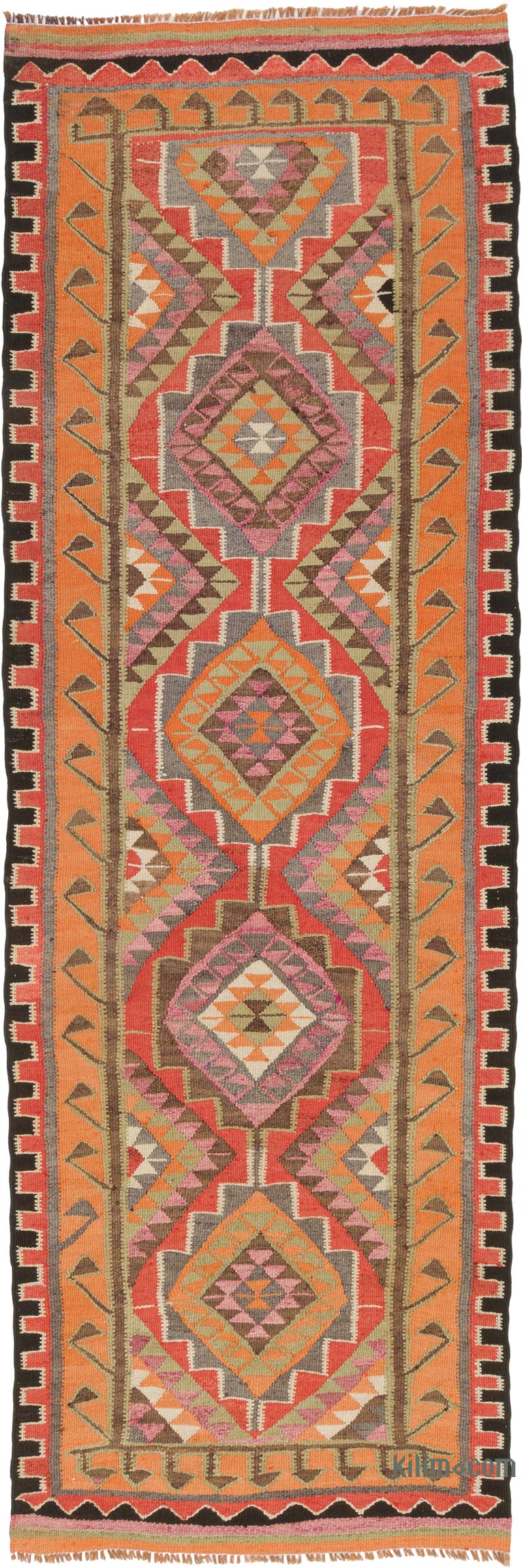 Corredor Vintage Herki Kilim - 105 cm x 314 cm - K0085282