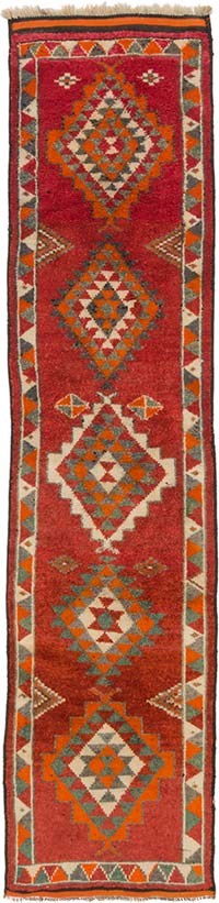 Vintage Anadolu Yolluk - 94 cm x 372 cm