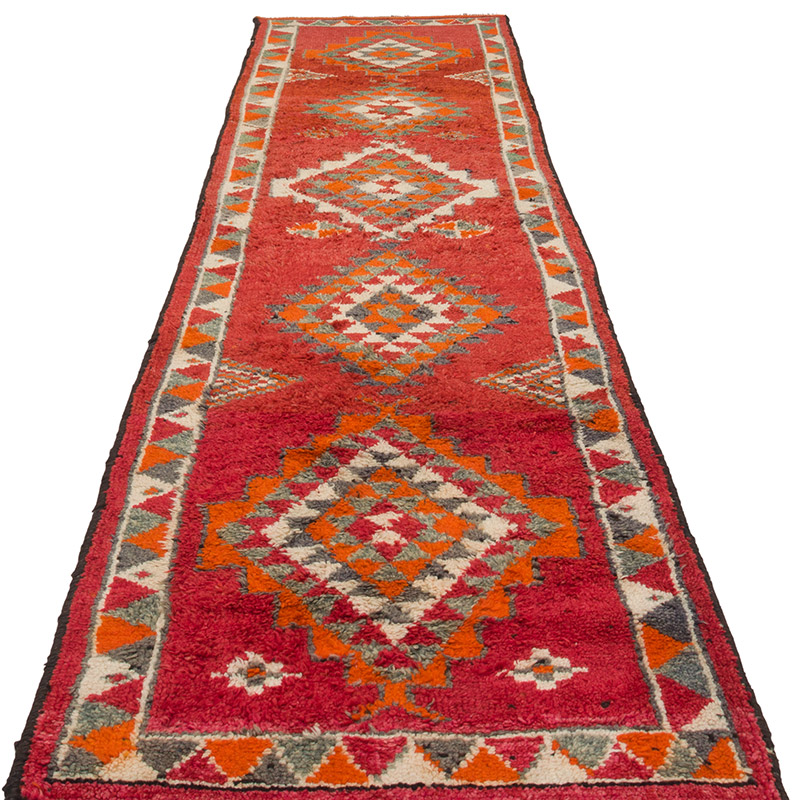Alfombra Vintage de pasillo - 94 cm x 372 cm - K0085284