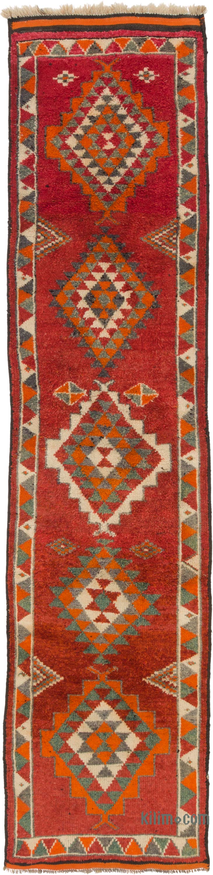 Alfombra Vintage de pasillo - 94 cm x 372 cm - K0085284