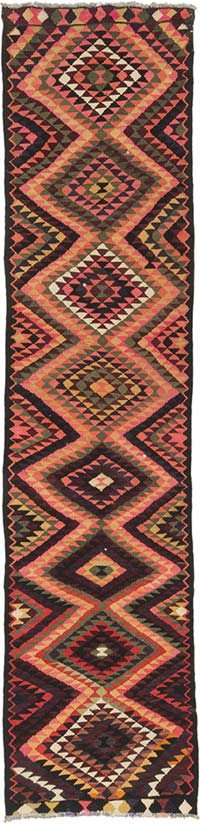 Corredor Vintage Herki Kilim - 89 cm x 370 cm