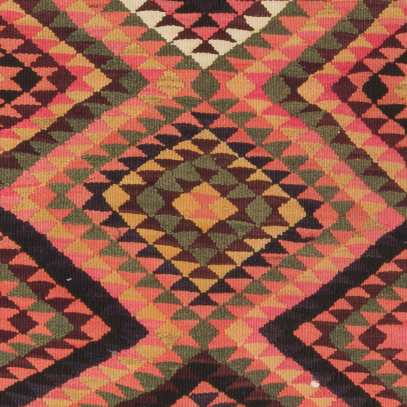 Vintage Herki Kilim Runner - 2' 11" x 12' 2" (35" x 146") - K0085289