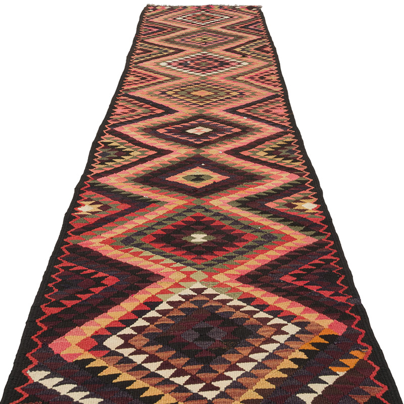 Vintage Herki Kilim Runner - 2' 11" x 12' 2" (35" x 146") - K0085289