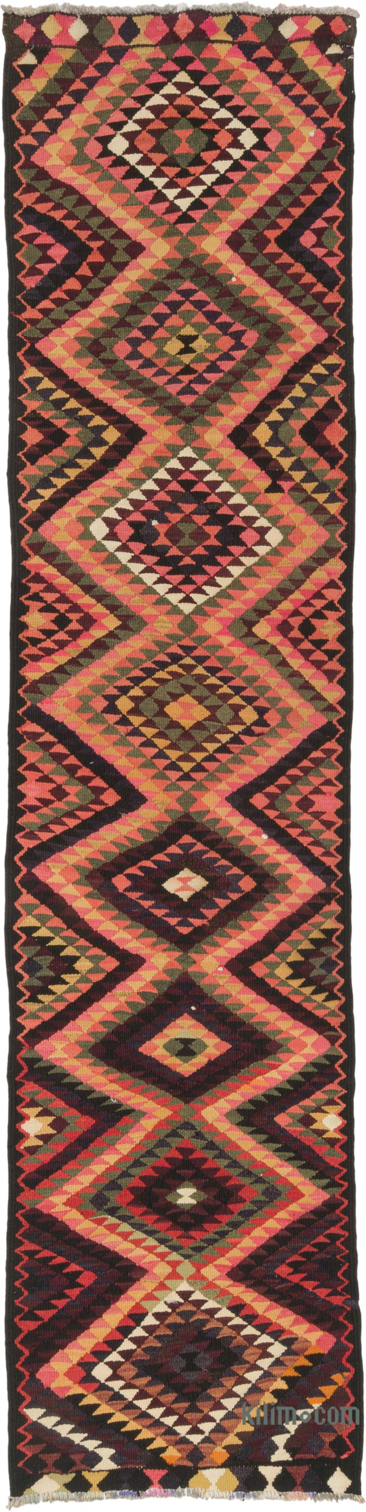 Vintage Herki Kilim Runner - 2' 11" x 12' 2" (35" x 146") - K0085289