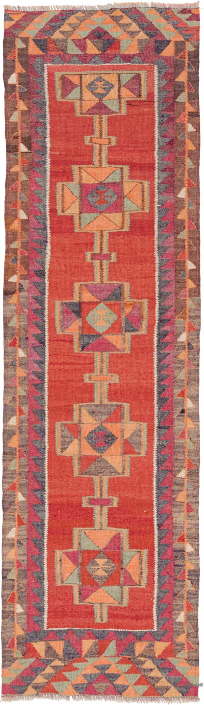 Vintage Herki Kilim Runner - 3'  x 10' 6" (36" x 126")