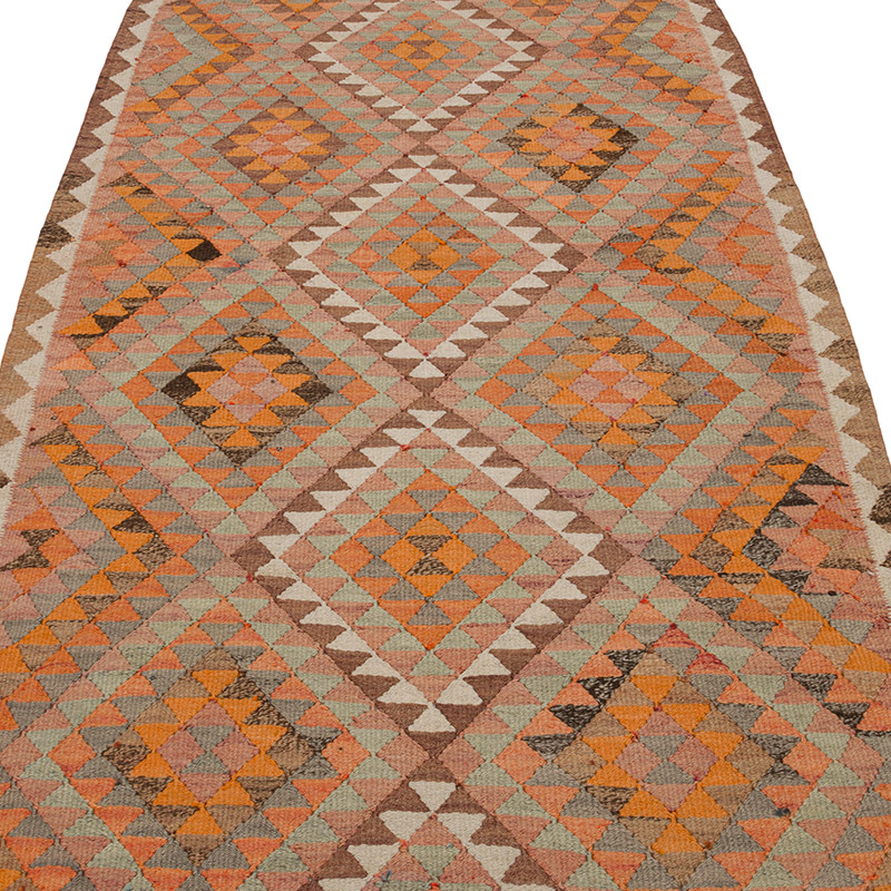Vintage Herki Kilim Yolluk - 110 cm x 314 cm - K0085291