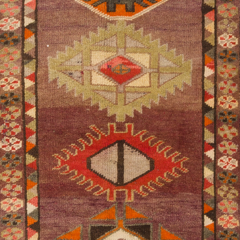 Vintage Tribal Runner Rug - 2' 10" x 11' 11" (34" x 143") - K0085292