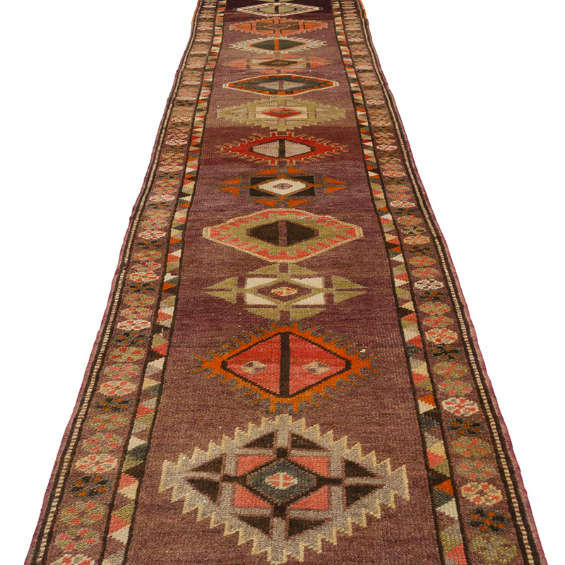 Vintage Tribal Runner Rug - 2' 10" x 11' 11" (34" x 143") - K0085292